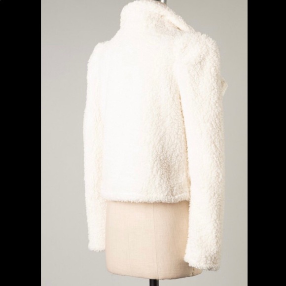 NWT- Puff Shoulder Teddy Coat - Picture 4 of 4